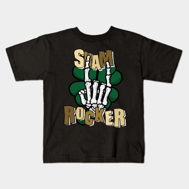 Shamrock on St. Patrick's Day Kids T-Shirt by jodotodesign